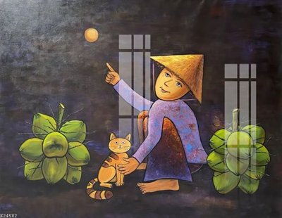 File in trần File gốc in tranh tổng hợp K24582 (file gốc) xuyên sáng