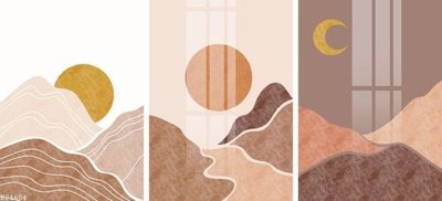 File gốc File gốc in tranh tổng hợp K24604 (phong cách) tối giản