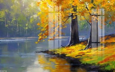 File gốc File gốc in tranh tổng hợp K24731 (in lụa) họa tiết 3D