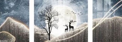 File gốc File gốc in tranh tổng hợp K25080 (in lụa) chi tiết cao