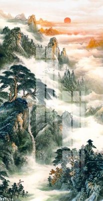 File tranh File gốc in tranh tổng hợp K25156 (ảnh gốc) in trần xuyên sáng