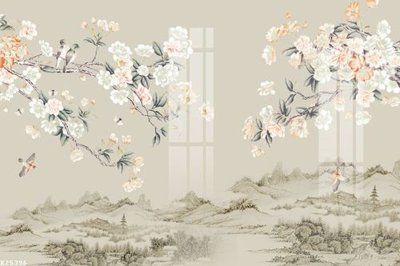 File gốc File gốc in tranh tổng hợp K25396 (in tráng gương) ốp tường