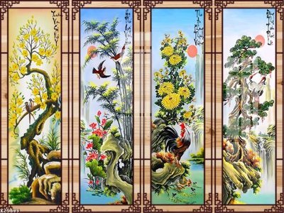 File tranh File gốc in tranh tổng hợp K25399 (gốc) in vải canvas