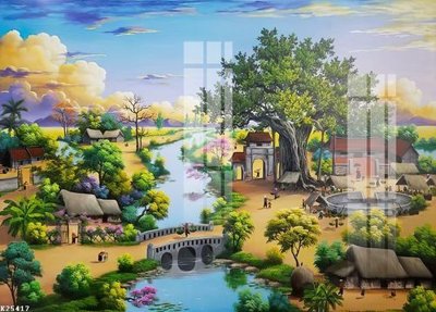 File in lụa File gốc in tranh tổng hợp K25417 (hoa văn) File gốc in tranh tổng hợp K25417