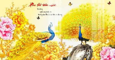 File in trần File gốc in tranh tổng hợp K25480 (file gốc) phong thủy