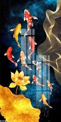 File tranh File gốc in tranh tổng hợp K25576 (file gốc) chủ đề phong thủy