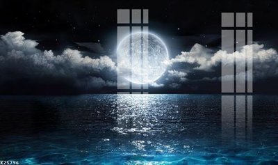 File in trần File gốc in tranh tổng hợp K25796 (bản gốc) phong cảnh