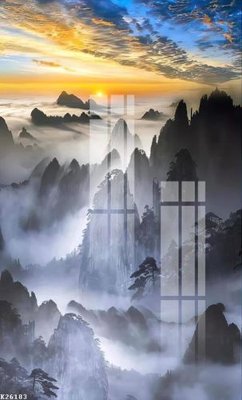 File tranh File gốc in tranh tổng hợp K26183 (gốc) phong cách tối giản