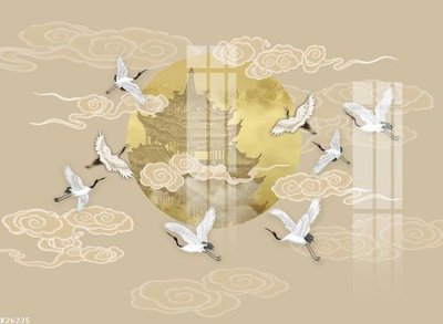 File in trần File gốc in tranh tổng hợp K26225 (bản gốc) hoa văn