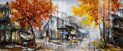 File in trần File gốc in tranh tổng hợp K26321 (bản gốc) phong cảnh