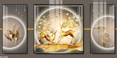 File gốc File gốc in tranh tổng hợp K26405 (in mica) cắt laser