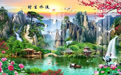 File PSD File gốc in tranh tổng hợp K26750 (gốc) nhiều lớp (multi-layer)