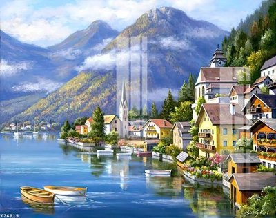 File gốc File gốc in tranh tổng hợp K26819 (in lụa) tranh phong thủy