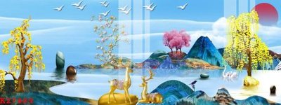 File gốc in tráng gương File gốc in tranh tổng hợp K27489 chi tiết