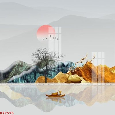 Hình ảnh file gốc File gốc in tranh tổng hợp K27575 cho in UV