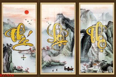 File tranh File gốc in tranh tổng hợp K27694 (bản gốc) in lụa 5D