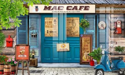 File in trần File gốc in tranh tổng hợp K27715 (bản gốc) phong cảnh