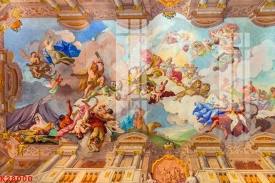 File in trần File gốc in tranh tổng hợp K28000 (bản gốc) bầu trời