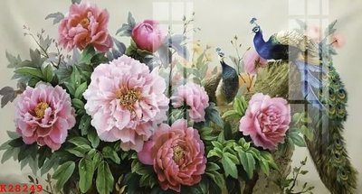 File in trần File gốc in tranh tổng hợp K28249 (file gốc) phong thủy