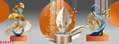 File in trần File gốc in tranh tổng hợp K28962 (bản gốc) hoa văn