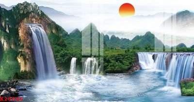 File in trần File gốc in tranh tổng hợp K29046 (bản gốc) đại dương