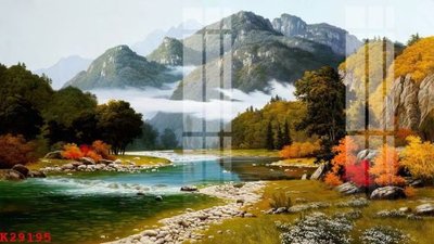 File in lụa File gốc in tranh tổng hợp K29195 (phong cảnh) File gốc in tranh tổng hợp K29195