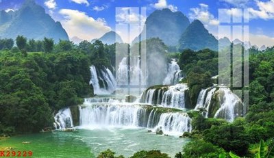 File in trần File gốc in tranh tổng hợp K29229 (file gốc) phong thủy