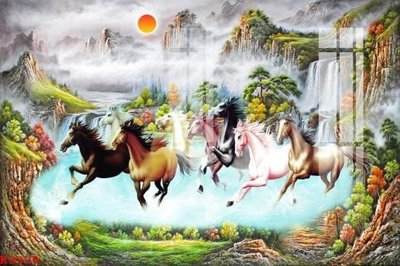 Tải file File gốc in tranh tổng hợp K2928 (PSD) cho in tranh 3D