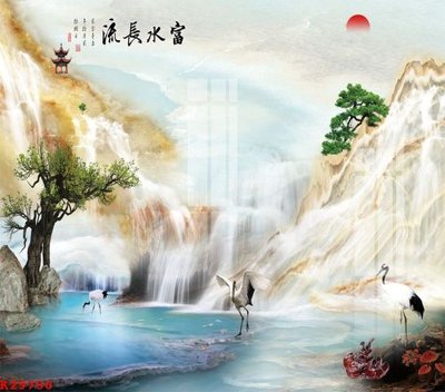 File tranh gốc in trần nhà File gốc in tranh tổng hợp K29750 3D