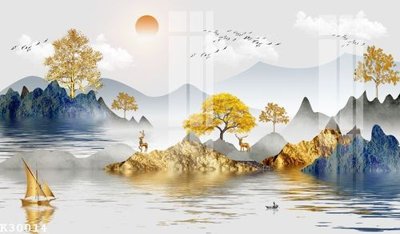 File gốc File gốc in tranh tổng hợp K30014 (trang trí) phòng ngủ