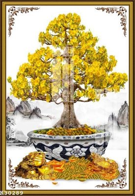 File in trần File gốc in tranh tổng hợp K30289 (file gốc) xuyên sáng