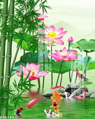 Ảnh gốc file in lụa File gốc in tranh tổng hợp K30345 chi tiết