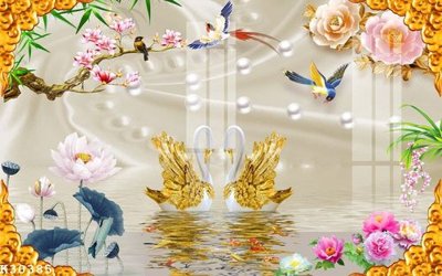 File gốc File gốc in tranh tổng hợp K30385 (in mica) làm bảng hiệu