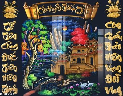 File gốc File gốc in tranh tổng hợp K30744 (thiết kế) cho in ấn