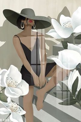 File tranh File gốc in tranh tổng hợp K30838 (bản gốc) treo quán cafe