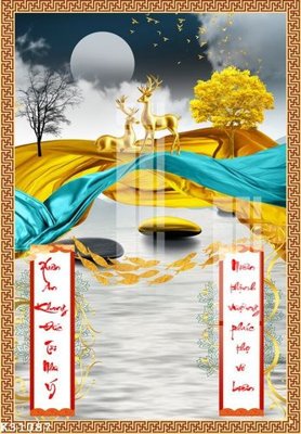 File gốc File gốc in tranh tổng hợp K31087 (phiên bản chuẩn) để in ấn