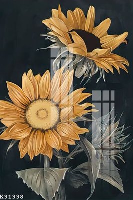 Download file gốc File gốc in tranh tổng hợp K31338 (in lụa) hoa lá