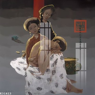 Chi tiết file gốc File gốc in tranh tổng hợp K31413 (cho in tráng gương)