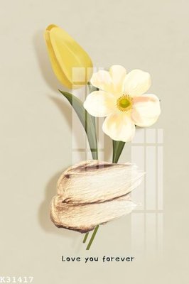 File in trần File gốc in tranh tổng hợp K31417 (bản gốc) mây trời