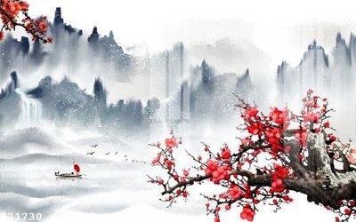 File in trần File gốc in tranh tổng hợp K31730 (bản gốc) mây trời