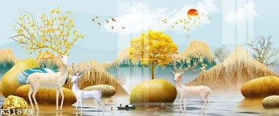 File in trần File gốc in tranh tổng hợp K31879 (file gốc) hoa văn 3D