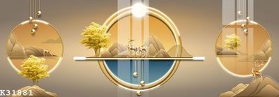 File gốc File gốc in tranh tổng hợp K31881 (in lụa) trang trí tường