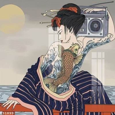 File gốc File gốc in tranh tổng hợp K31899 (vector) cho in ấn