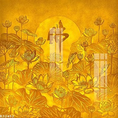 Ảnh gốc file in lụa File gốc in tranh tổng hợp K32452 chi tiết