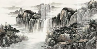 File gốc File gốc in tranh tổng hợp K32604 (in tráng gương) hiện đại