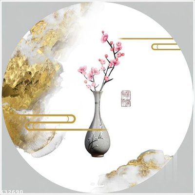 File in trần File gốc in tranh tổng hợp K32690 (file gốc) phong thủy