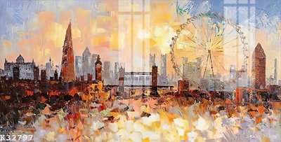 File tranh File gốc in tranh tổng hợp K32797 (gốc) phong cách tối giản