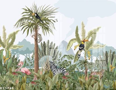 File in trần File gốc in tranh tổng hợp K33748 (bản gốc) hoa văn