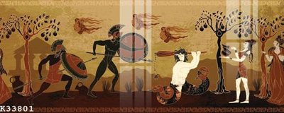 File gốc File gốc in tranh tổng hợp K33801 (in lụa) hoa văn cổ điển