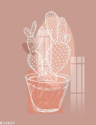 File in trần File gốc in tranh tổng hợp K33827 (bản gốc 3D) sống động